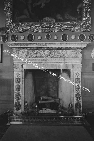 GLASLOUGH HOUSE DRAWING ROOM  LUCA DELLA ROBBIA FIREPLACE